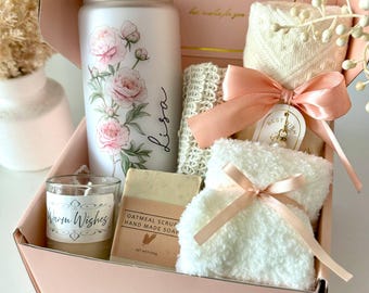 Birthday Gift Box for Her, Personalized Birthday Gift Basket Set for Daughter Mom Best Friend Sister Women Hug in a Box Happy Birthday Hygge