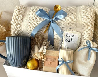 Gift Box for Him, Gift Basket Gifts for Him, Spa Gift for Women Men, Self Care Gift Box, Gift Box for Mom Dad, Hygge Gift Idea