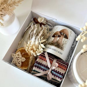 Self Care Gift Box, Thank You Hygge Gift Basket for Her, Hug in a Box Birthday Gifts Mom Sister Women Girlfriend Granny Coworker Best Friend Set 13