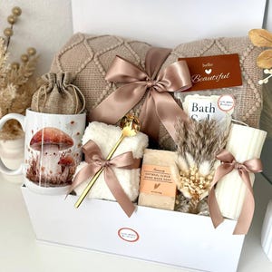 Self Care Gift Box, Thank You Hygge Gift Basket for Her, Hug in a Box Birthday Gifts Mom Sister Women Girlfriend Granny Coworker Best Friend Set 15