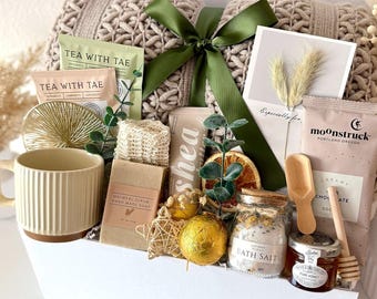 Care Package for Him Her Thoughtful Gift Basket, Hygge Gift Basket for Men Women, Hug in a Box, Birthday Gift Idea, Thank you Gift Set