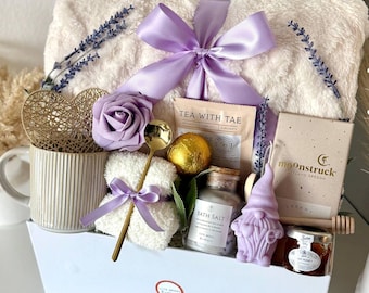 Hug In A Box, Thinking Of You Box, Encouragement Gift, Hygge Gift Box, Cozy Care Package, Self Care Basket, Blanket Gift Box with Mug