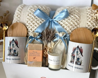 New House Gift Basket for Family New Apartment Gift Box for Couples Realtor Gift Basket Cozy Hygge Gift Box for Couples Realtor Gifts