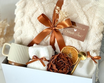 Care Package For Her, Fall Gift Box, Thankful for You, Mother's Birthday Fall Gift, Teacher Gift, Spa Gift Box, Personalized, Cozy Gift Box