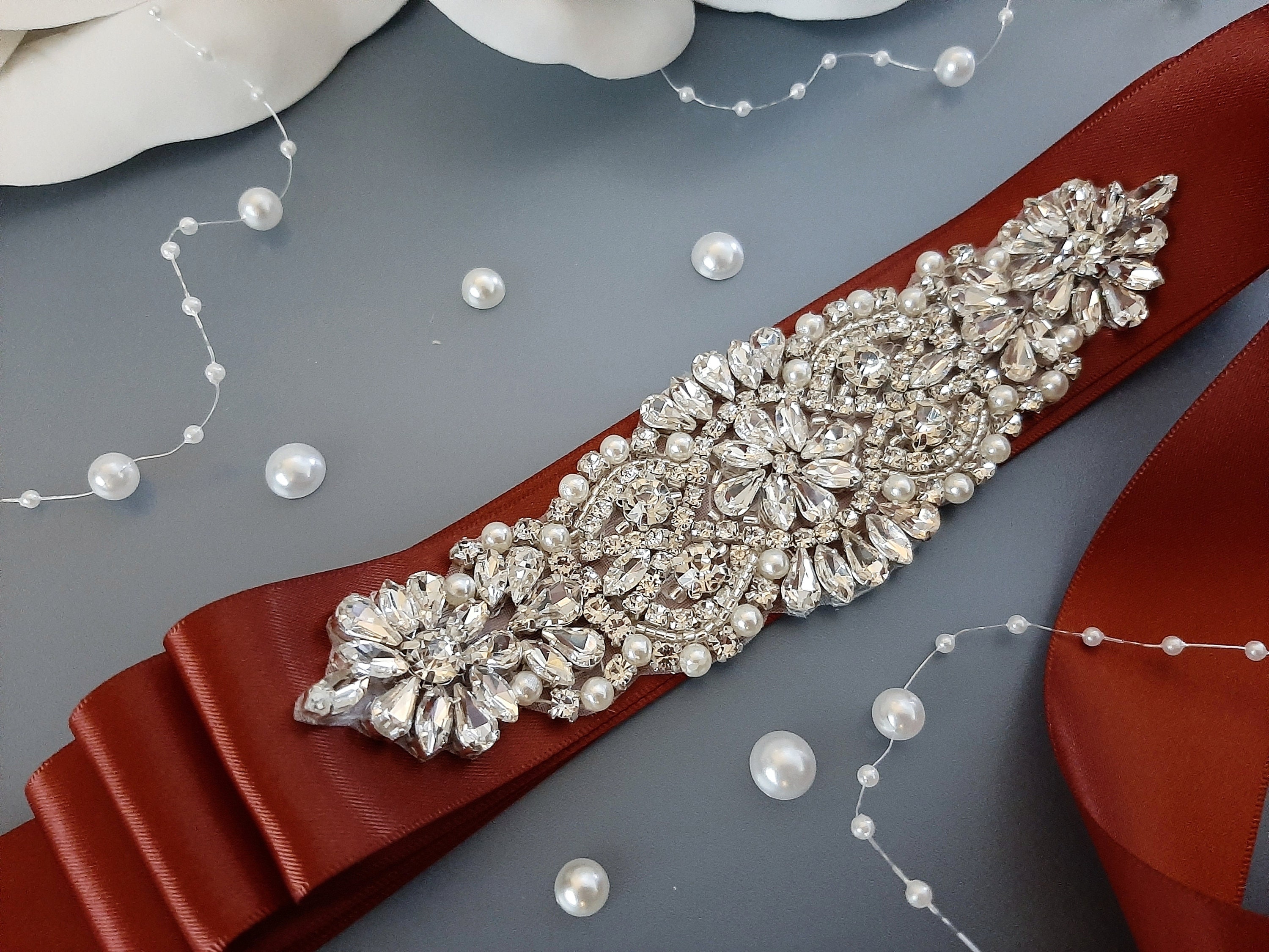 Shop NBEADS 2.95 Yards Rhinestone Bridal Belt for Jewelry Making -  PandaHall Selected