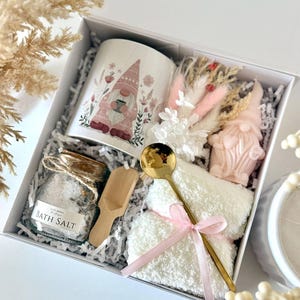 Self Care Gift Box, Thank You Hygge Gift Basket for Her, Hug in a Box Birthday Gifts Mom Sister Women Girlfriend Granny Coworker Best Friend Set 14