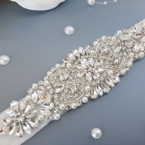 Wedding Dress Belt, Bridal Belt, Bridal Sash, Rhinestone Belt, Sash Belt, Bridal Belts And Sashes, Wedding Pearl Sash