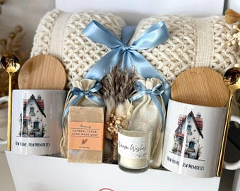 New House Gift Basket for Family New Apartment Gift Box for Couples Realtor Gift Basket Cozy Hygge Gift Box for Couples Realtor Gifts