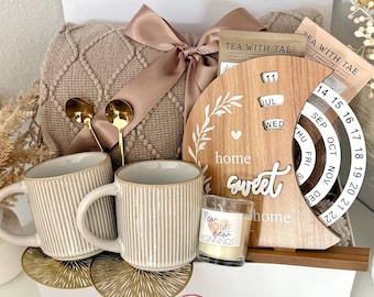 Housewarming Gift Basket for Couples , Engagement Gift Anniversary New Home Gift Box Sympathy Gifts for Two Family House warming Gifts