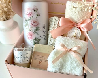 Birthday Gift Box for Her, Personalized Birthday Gift Basket Set for Daughter Mom Best Friend Sister Women Hug in a Box Happy Birthday Hygge