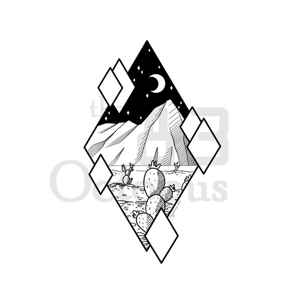 Desert Diamond- 2" Diameter Sticker