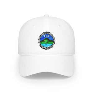 Fiji print - Fiji Islands - Low Profile Baseball Cap