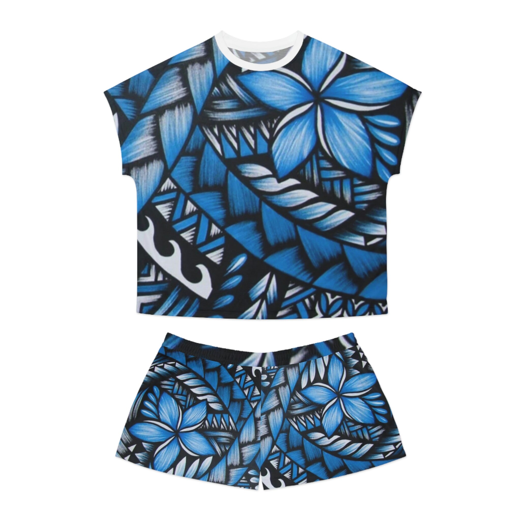 Fiji Print - Polynesian Samoan Hawaiian Tongan Tribal Tapa Print Women ...