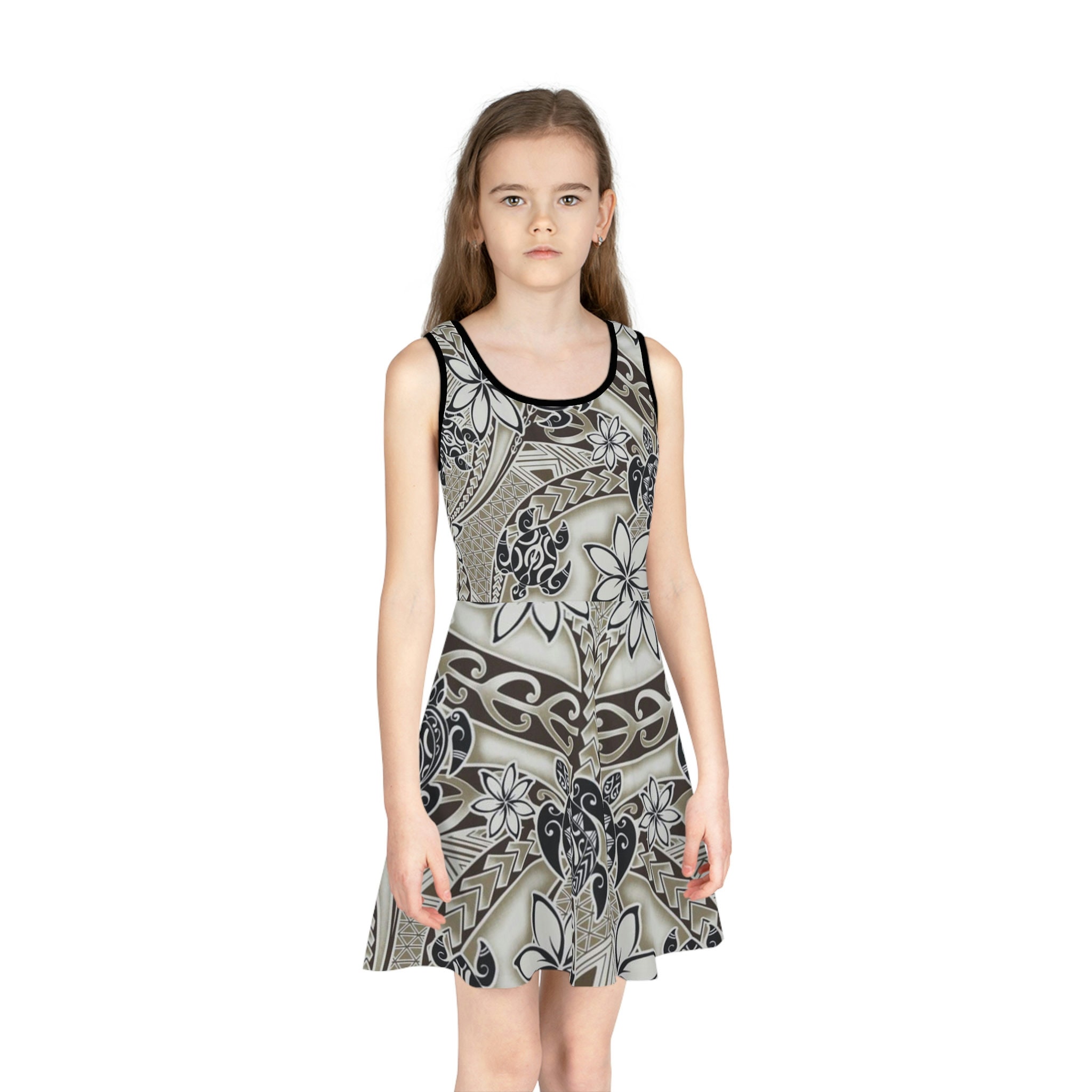 white christmas dresses KOA TAPA DRESS - Loriana's main image 1
