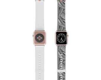 Polynesian Tribal Tapa Print Apple Watch Band