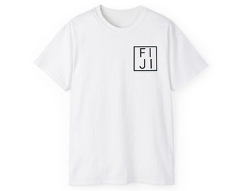 FIJI Box shirt Unisex Ultra Cotton Tee - Fiji Print- Printed Tee- Fiji Islands