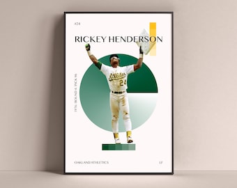 リッキー・ヘンダーソン ビンテージ ポスター オークランド