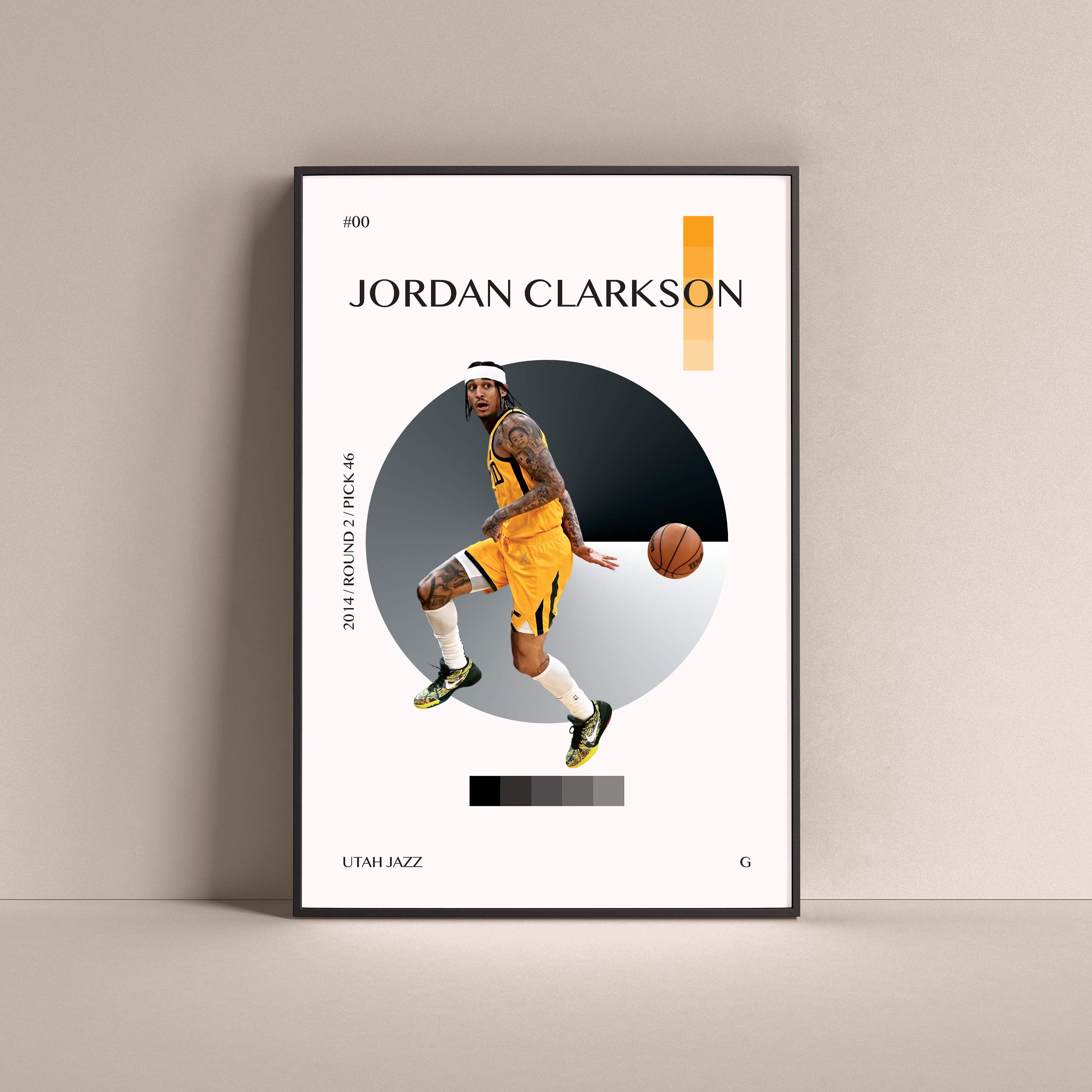 Jordan Clarkson Signed Utah Jazz Jersey PSA DNA Coa Autographed