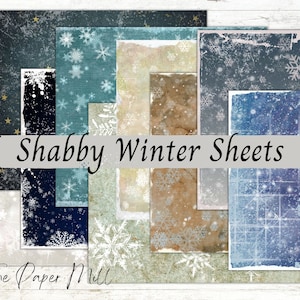 Grunge de invierno, invierno en mal estado, diario basura, papel digital, papel scrapbooking, Navidad, nieve, texturas, fondo, vintage, DESCARGAR