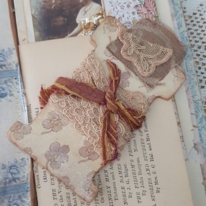 Junk Journal, Vintage Twine Holder Cards, Lace Sewing Thread Shabby Chic Ribbon prints printable Instant Download digital collage sheet