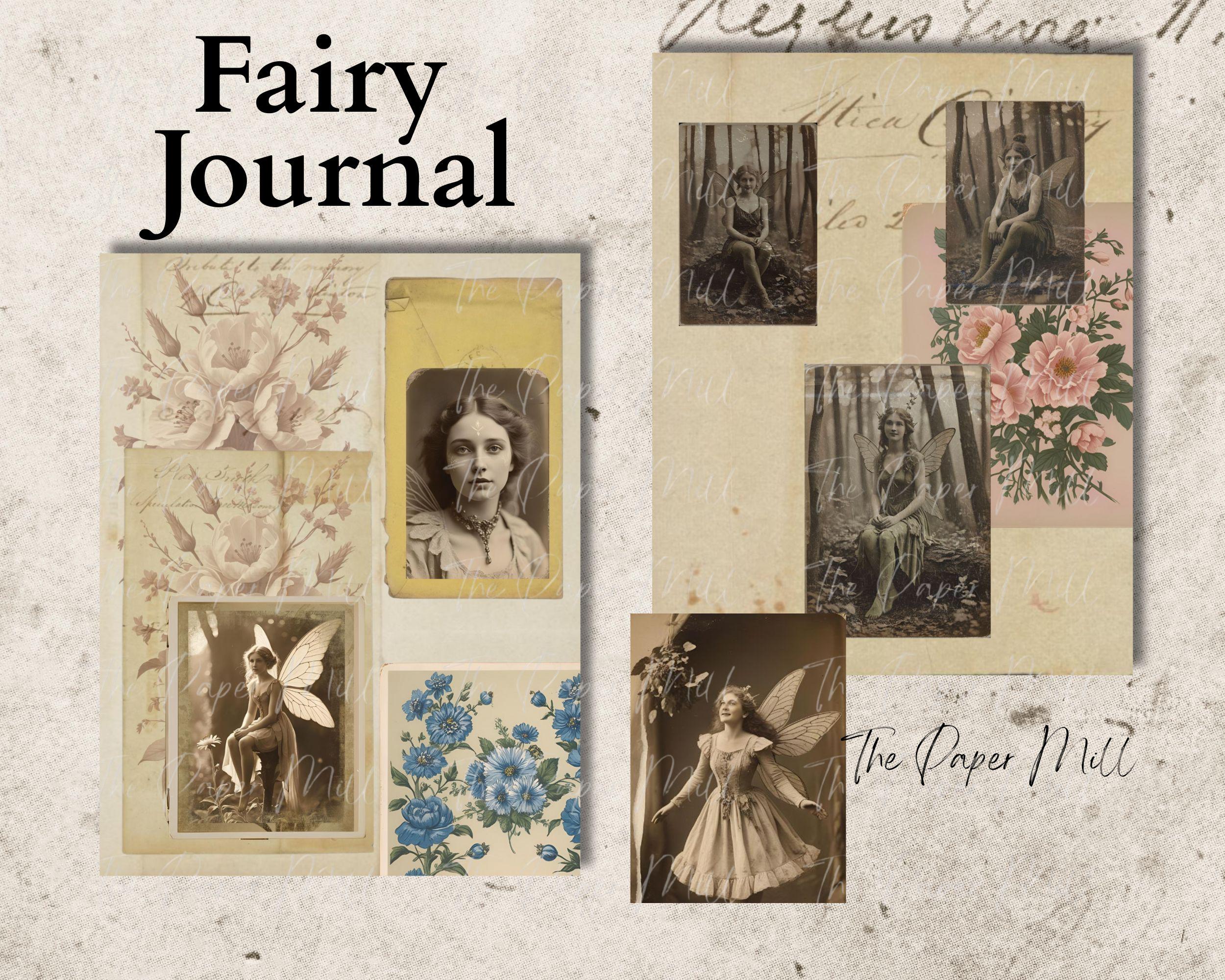Vintage Fairy Junk Journal Papers, Fairy Tale Printable Ephemera Kit - Etsy