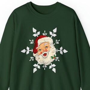 Vintage Santa Clause Sweatshirt Christmas Shirt Retro Christmas Sweater Vintage Christmas Gift Retro Santa Sweatshirt Family Holiday Snow