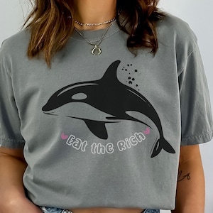 Sink The Rich T-Shirt Gladys the Yacht Sinking Orca Shirt Funny Orca Tee Killer Whale TShirt Marine Biologist Gift Boat Tipping Whale Orcas