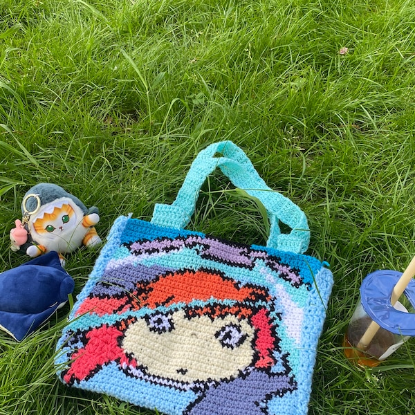 Ponyo crochet bag