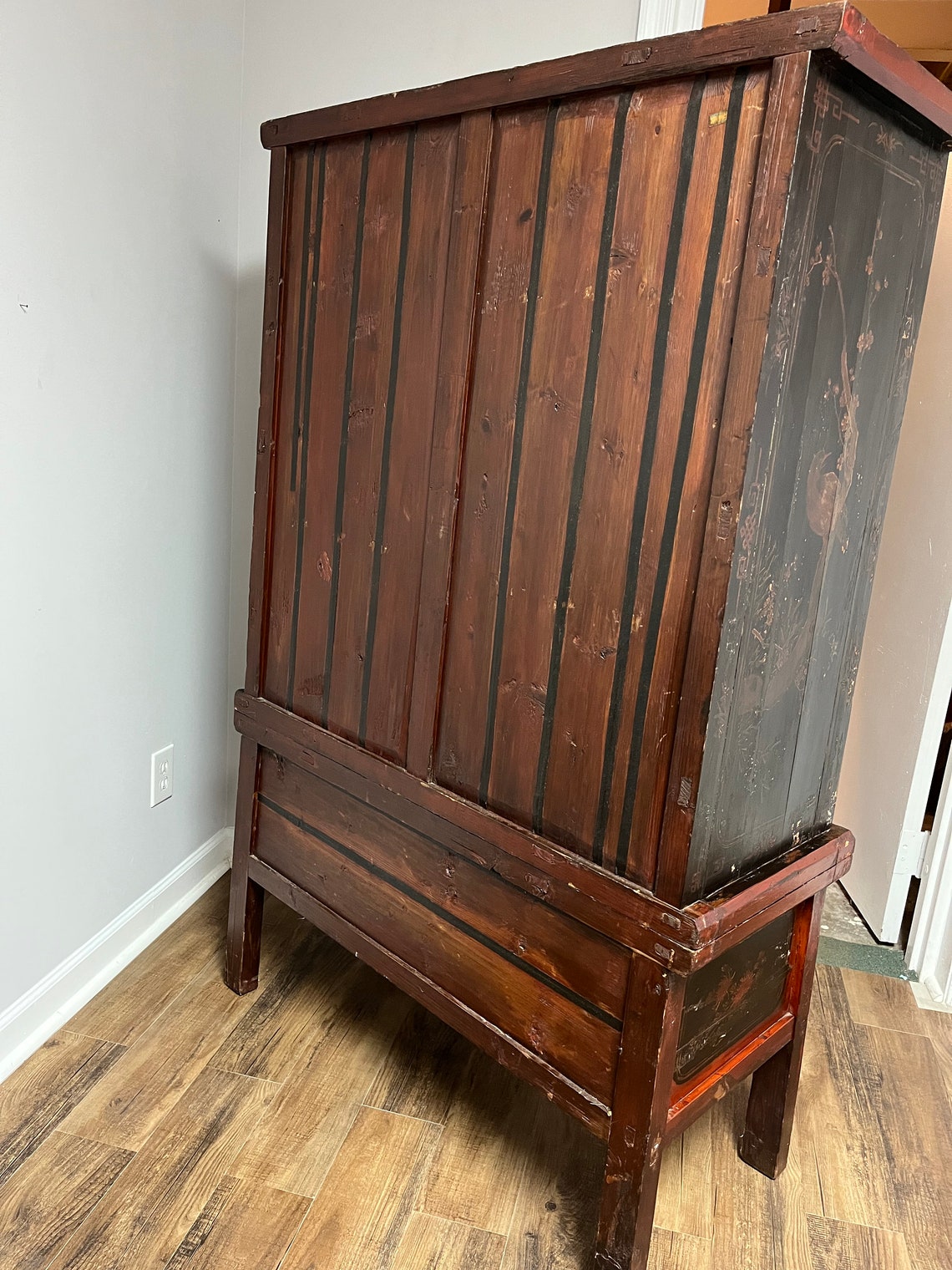 Late 1800s Antique Wedding Dowry Chest Chinoiserie Chinese Etsy