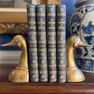 アンティーク 金属製ブックエンド 本型 ブロンズ色 アメリカ製 Brass