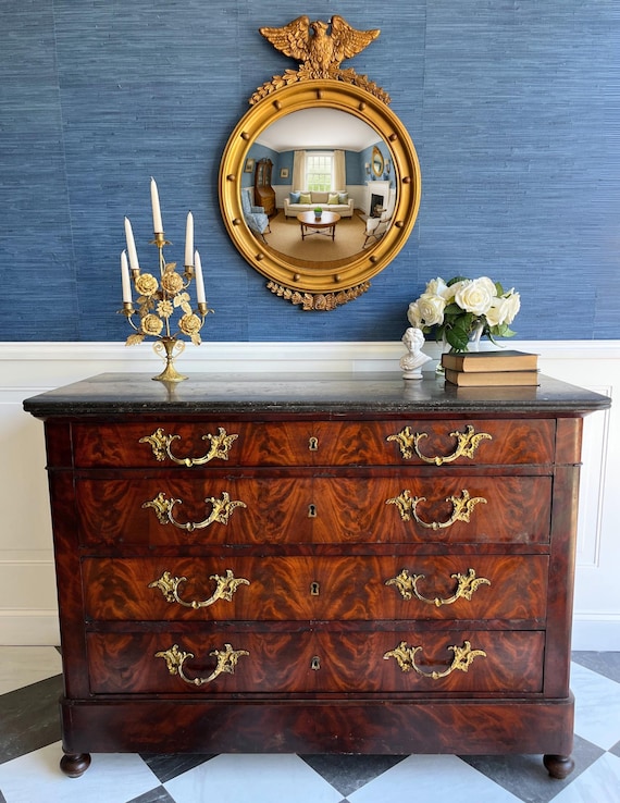 marble and gold dresser Black and Gold Faux Marble Dresser