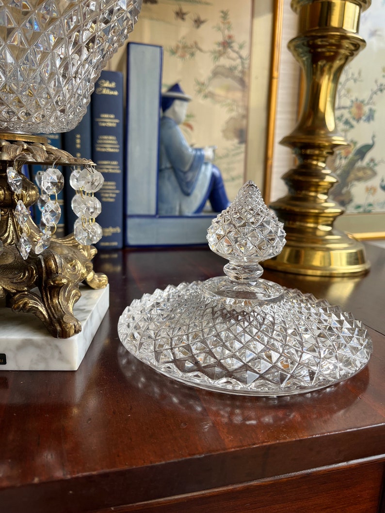 Vintage Hollywood Regency Style Chandelier 1960s Italian Crystal Marble ...