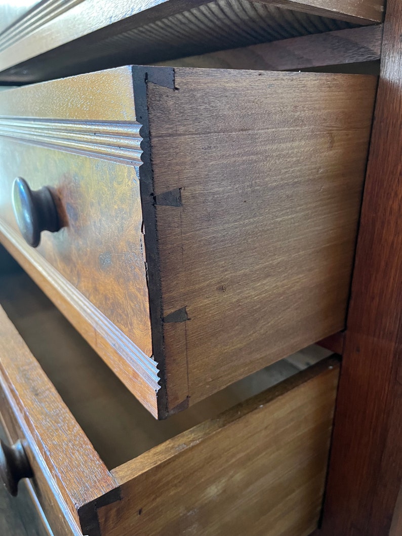 Early 19th Century Eastlake Victorian Dresser With Swivel Mirror and