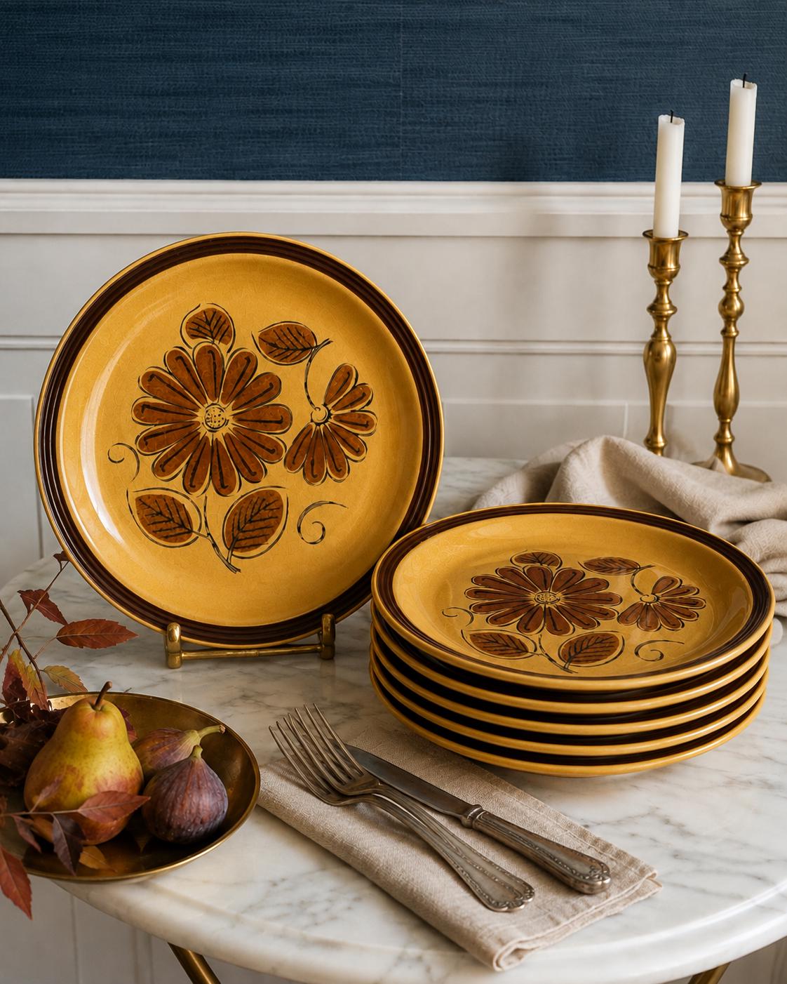 Vintage Floral Japanese Stoneware - Etsy