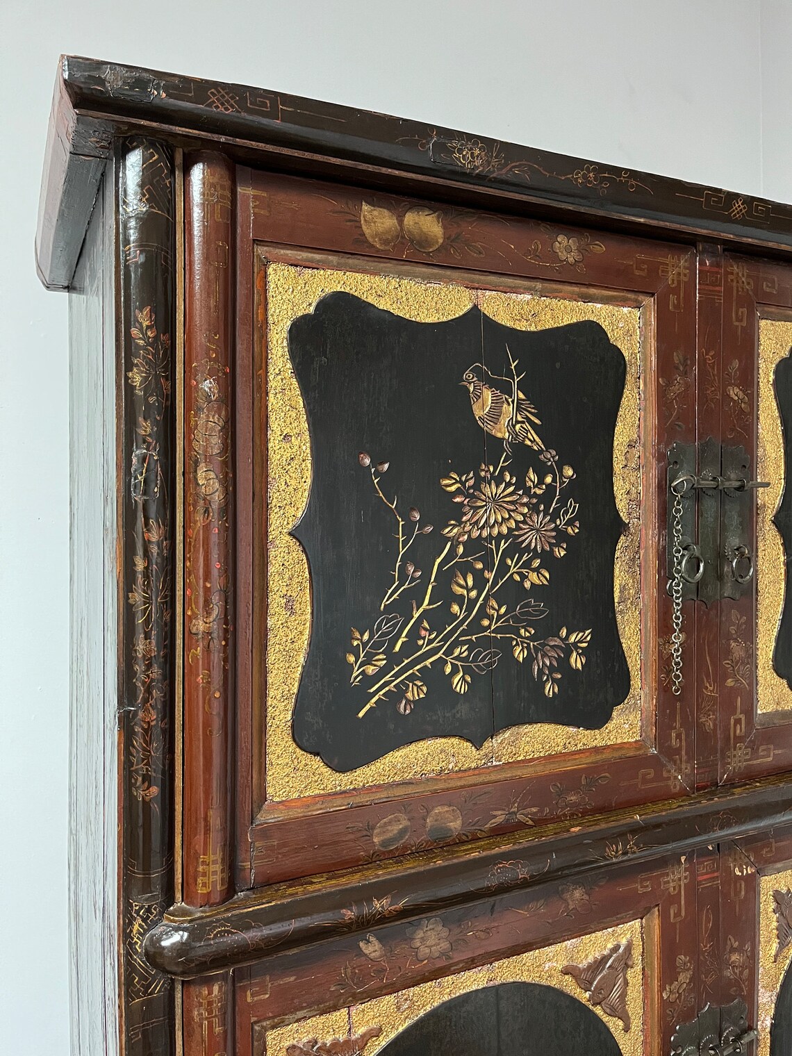 Late 1800s Antique Wedding Dowry Chest Chinoiserie Chinese Etsy