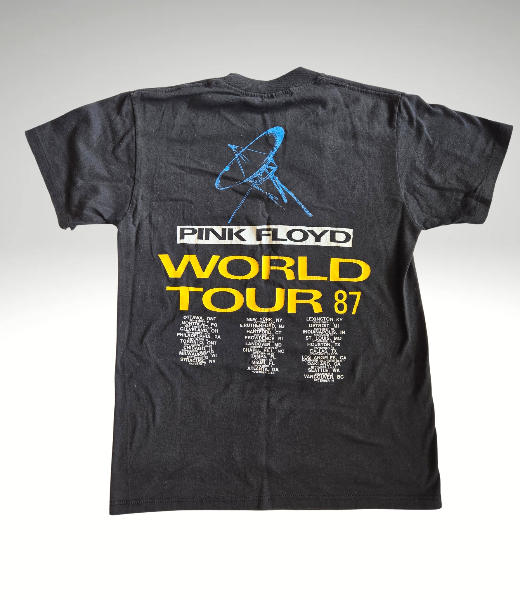 ミュージシャン 1987 Pink Floyd Promotional Baseball T Rare - Vintage 1987 Pink Floyd Momentary Lapse of Reason