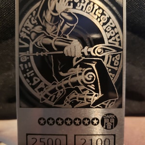 Dark Magician versão 1 Laser personalizado em cartas de alumínio yugioh