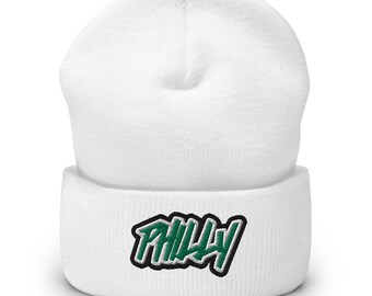 Philly Embroidered Cuffed Beanie /   Philadelphia winter football hat