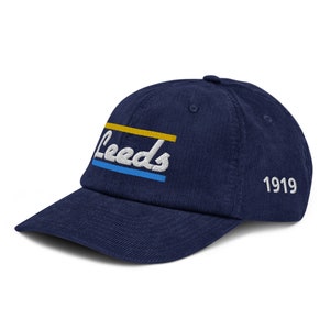 Leeds Retro style Embroidered  Luxury Corduroy hat