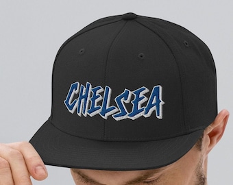 Embroidered graffiti Snapback Hat for Chelsea fan