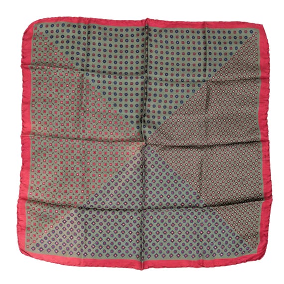 Vintage Retro Boho Patchwork Design Square Scarf … - image 1