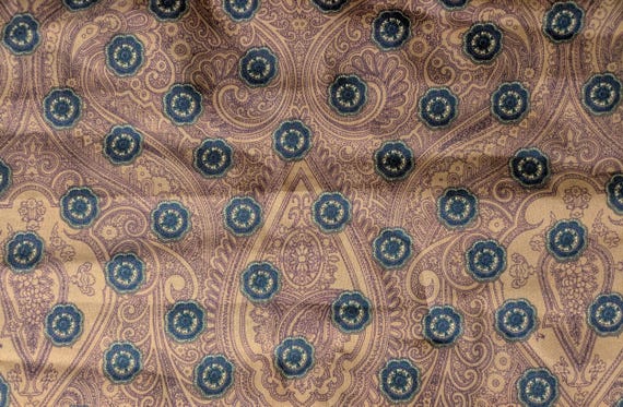 Vintage Long Rectangular Polyester Scarf With Ret… - image 3