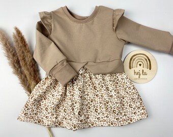 Girly Sweater Dress Top Tunic Girl Leo Look