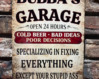 Custom Funny Metal Sign – Your Name, Your Rules