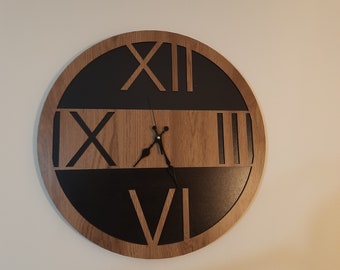 Handmade Wooden Clock, Wooden Clock Wall Decor, Wooden Large Wall Clock, Wall Clock Wooden, Wall Hanging Clock