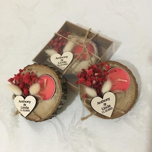 Wedding gift for guests | Wedding Bulk Favors | Wedding Rustic Favors | Unique Favorites | Tealight Holders | Thank You Favor