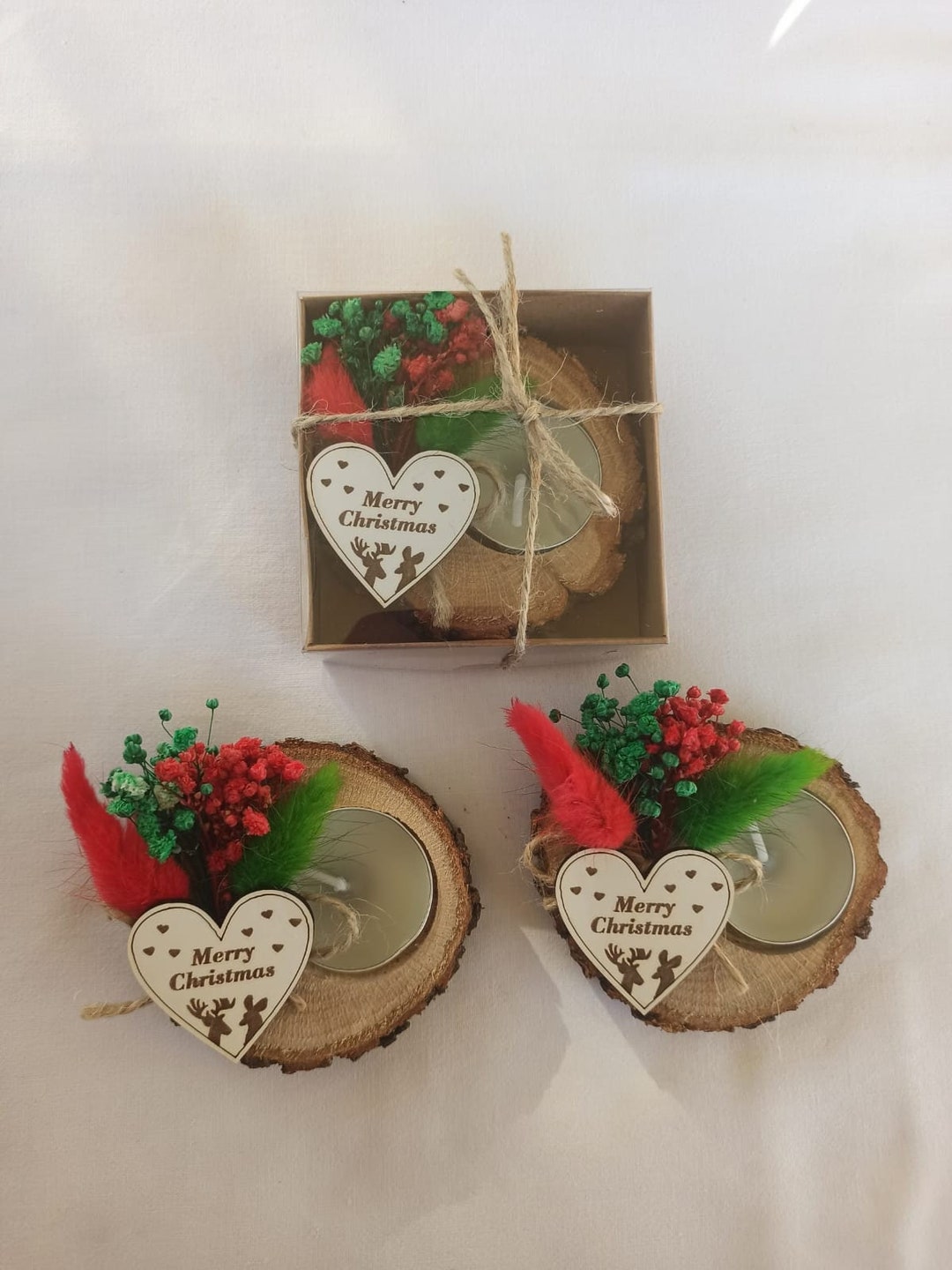 Christmas Personalized Candle Favors Christmas Gifts Etsy