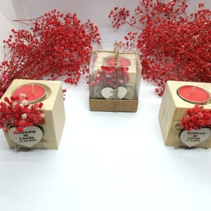 Wedding Party Favors for Guests in bulk, Wedding Bulk Favors, Rustic Wedding Favors, Unique Favors, Wooden Tealight Holders, Thank You Favor