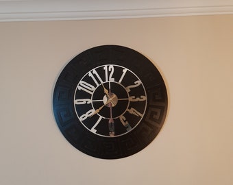Modern Wall Clock, Retro Clock, Wooden Clock, Large Clock, Wooden Wall Clock, Wood Wall Clock, Wood Wall Clock With Numbers