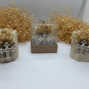 Baptism Party Favors for Guests in bulk | Christening Bulk Favors | Tealight Holders | Baby Shower Favors | Wooden Christening Favors